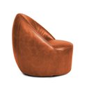 Ver imagem 5 de Poltrona Decorativa Orgânica Giratória Lua Sintético Pu Nozes D03 - D’Rossi