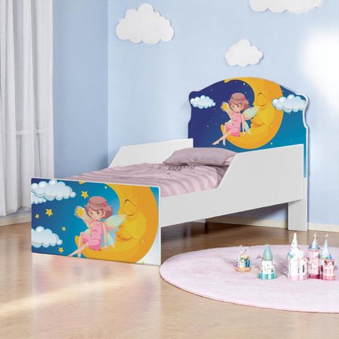 Cama Infantil Fadinha Encantada com Colchão Mini Cama