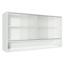 Ver imagem 5 de Armário de Cozinha Aéreo 2 Portas de Correr de Vidro e 1 Nicho Branco Glamy Madesa