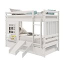 Ver imagem 3 de Treliche Infantil com Janela Escorregador e Cortina Madeira Maciça Branco Housin