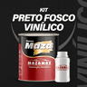 Tinta Esmalte Preto Fosco Vinilico Comp A/B Kit 900Ml MAZA Ki Preto Fosco Vinilico - 3