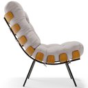 Ver imagem 6 de Kit 2 Poltronas Decorativas Sala de Estar Costela L02 Linho Bege - Lyam Decor