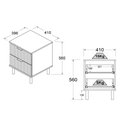 Ver imagem 7 de Mesa de Cabeceira Ditália 2 Gavetas Dm-121 Branco
