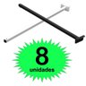 08 Suportes Refletor Fachada Banner Braço 60 Cm 08 Cjt - Preto - 7
