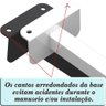 08 Suportes Refletor Fachada Banner Braço 60 Cm 08 Cjt - Preto - 4