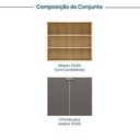 Ver imagem 3 de Armário Baixo Módulo 70x60 2 Portas Frame CabeCasa MadeiraOriginals