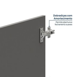 Armário Baixo Módulo 70x60 2 Portas Frame Cabecasa MadeiraMadeira - 8
