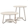 Mesa de Centro com Mesa Lateral - Off White - Mod.3017 - 1