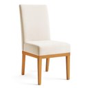 Ver imagem 2 de Kit 6 Cadeiras de Jantar Brisa Suede Bege Base de Madeira - Pallazio