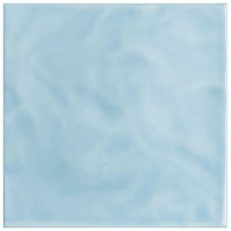 Revestimento Esmaltado Brilhante Azul Céu Onda 20x20cm - 3