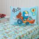 Ver imagem 1 de Jogo de Cama Kids Solteiro 2 Pçs Microfibra 88x188x30cm Speed