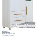 Ver mais imagens de Quarto de Bebê Completo com Cômoda Berço e Guarda Roupa Zara Tigus Baby