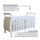 Ver imagem 3 de Quarto de Bebê Completo com Cômoda Berço e Guarda Roupa Zara Tigus Baby