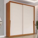 Ver imagem 1 de Guarda Roupa 2 Portas de Correr e 2 Gavetas Porto Freijo/creme - Politorno