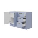 Ver imagem 4 de Balcão para Pia Planejado 120cm sem Tampo Marselha CabeCasa MadeiraOriginals Azul/Sereno