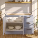 Ver imagem 5 de Balcão para Pia 120cm sem Tampo Marselha Cabecasa Madeiraoriginals