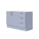 Ver imagem 2 de Balcão para Pia Planejado 120cm sem Tampo Marselha CabeCasa MadeiraOriginals Azul/Sereno