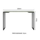 Ver imagem 3 de Conjunto Escritório Home Office com Mesa Industrial + Gaveteiro Branco/cinza Madesa