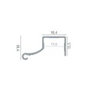 Ver imagem 4 de Perfil Puxador Alumínio Rm-407 Facetato Safira 15mm com com 3m Preto Rometal Barra com 3m