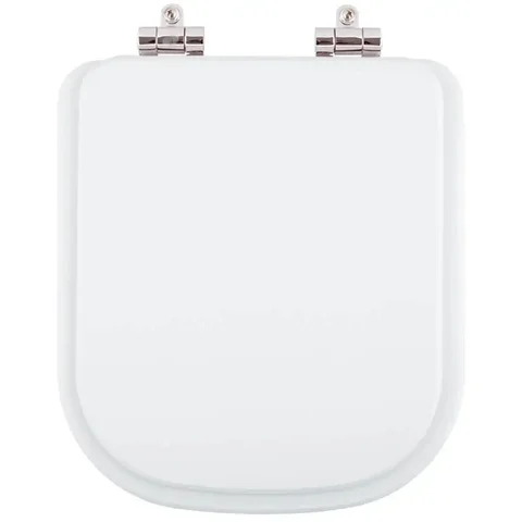 Assento Sanitário Poliéster Soft Close Debba Square Branco para vaso Roca