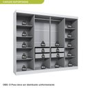 Ver imagem 5 de Guarda-Roupa de Casal 8 Portas 4 Gavetas Branco Paris