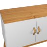Rack + Painel Si 1.60m Estilo Retrô para Tv até 60'' Cor Branco / Cinamomo - 3