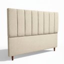 Ver imagem 4 de Cabeceira Estofada Moderna e Elegante para Cama de Casal 140 Carla Linho