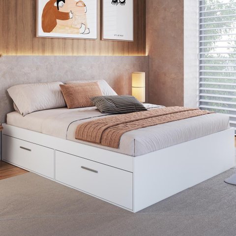 Cama Casal Queen com 4 Portas 160 Tókio