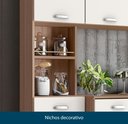 Ver imagem 6 de Kit Cozinha Compacta Suspensa Mila Moderna Premium Completa Balcão Cor CarvalhoOak/Off White
