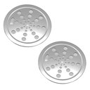 Ver imagem 1 de Kit 2 Ralo Grelha Inox para Banheiro Redondo 15x15 com Fecho