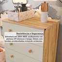 Ver imagem 6 de Cômoda Infantil 4 Gavetas 100% MDF Mimo Espresso Móveis