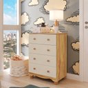 Ver imagem 1 de Cômoda Infantil 4 Gavetas 100% MDF Mimo Espresso Móveis