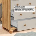Ver mais imagens de Cômoda Infantil 4 Gavetas 100% MDF Mimo Espresso Móveis