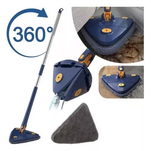 Esfregão Triangular Rodo Limpador Giratório Mop Limpeza 360 - 4