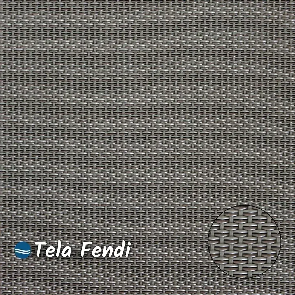 Conjunto de 2 Cadeiras Ripado Alumínio Preto Tela Fendi - 5