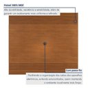 Ver imagem 4 de Conjunto Painel + Rack Sevilha Painel Naturalle Rack Off White/Naturalle Mavaular