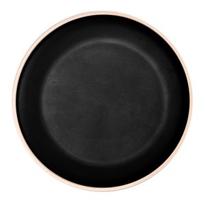 Prato Raso de Melamina Class Preto 27cm