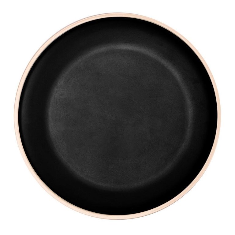 Prato Raso de Melamina Class Preto 27cm Prato Raso de Melamina Class Preto 27cm