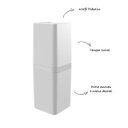 Ver imagem 4 de Kit Banheiro 4 Peças Lixeira Dispenser Porta Escova e Porta Algodão - Stolf