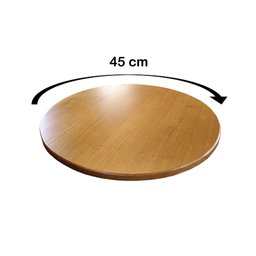 Tampo Redondo Mesa Decoração Bistrô Madeira Pinus 45cm - 3