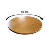 Tampo Redondo Mesa Decoração Bistrô Madeira Pinus 45cm - 3