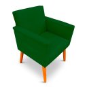 Ver imagem 5 de Poltrona Cadeira para Sala Confortável e Minimalista Paris em Suede Verde