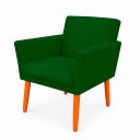 Ver imagem 4 de Poltrona Cadeira para Sala Confortável e Minimalista Paris em Suede Verde