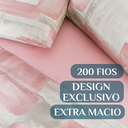 Ver imagem 3 de Conjunto de Lencol Casal Queen Size Selin 04 Pçs Toque Super Macio Cotton:rose