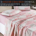 Ver imagem 2 de Conjunto de Lencol Casal Queen Size Selin 04 Pçs Toque Super Macio Cotton:rose