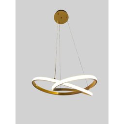 Lustre Led Integrado Infinito Luz Neutra 45w:cor Dourado - 2