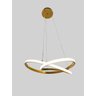 Lustre Led Integrado Infinito Luz Neutra 45w:cor Dourado - 2