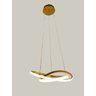Lustre Led Integrado Infinito Luz Neutra 45w:cor Dourado - 1