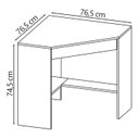 Ver imagem 4 de Escrivaninha Armario e Balcao para Escritorio Branco Me41x69x03x10 Tecno Mobili