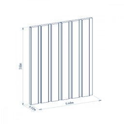 Módulo Cabeceira Ubatuba Ripado Mdf 66x40cm Linea Brasil - 5